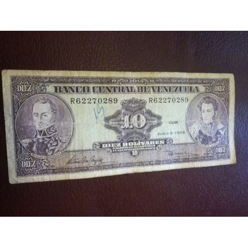 Billet Du Venezuela 10 Bolivares 1995