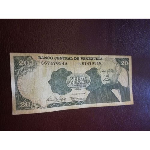Billet Venezuela 20 Bolivares 1995