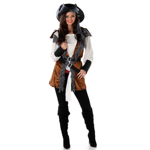 Déguisement Pirate Avec Gilet Femme - Taille: L