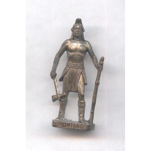 Kinder Métal Beruhmte Indianer Serie Indien 2: Pontiac Altsilber