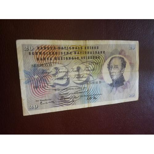 Billet De 20 Francs Suisse 1994