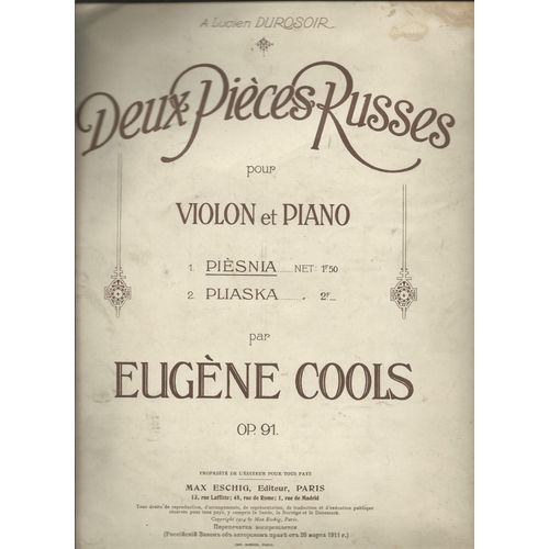 A Lucien Durosoir Deux Pieces Russes