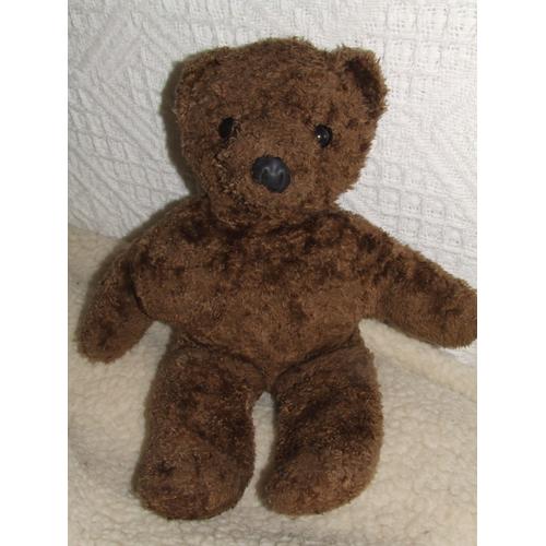 Ours Nounours Bonne Nuit Les Petits Masport Marron Peluche Doudou 48 Cm