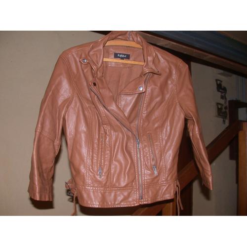 Blousonl Skai Camel