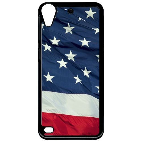 Coque Pour Smartphone - Usa - Compatible Avec Htc Desire 530 - Plastique - Bord Noir