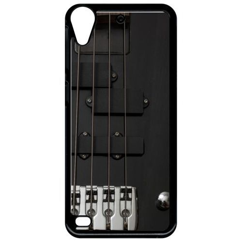 Coque Pour Smartphone - Guitare 1 - Compatible Avec Htc Desire 530 - Plastique - Bord Noir