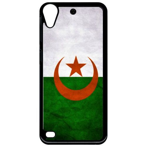 Coque Pour Smartphone - Drapeau Algérie - Compatible Avec Htc Desire 530 - Plastique - Bord Noir