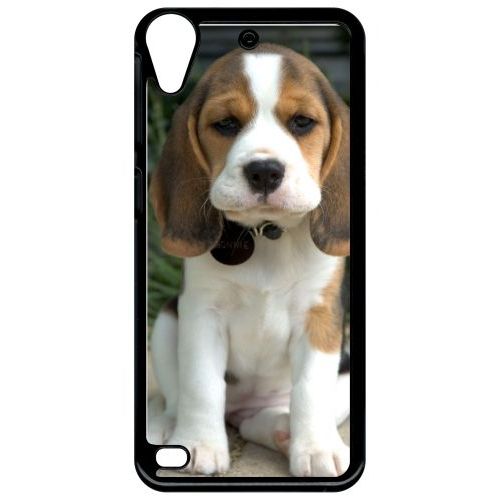 Coque Pour Smartphone - Chien Mignon - Compatible Avec Htc Desire 530 - Plastique - Bord Noir