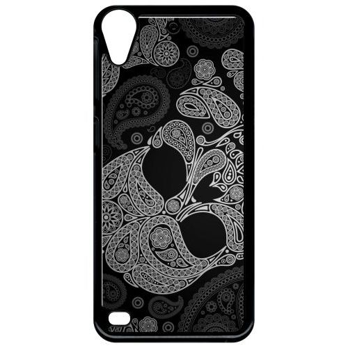 Coque Pour Smartphone - Tete De Mort Barroque - Compatible Avec Htc Desire 530 - Plastique - Bord Noir
