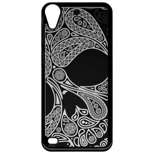 Coque Pour Smartphone - Skull Barroque - Compatible Avec Htc Desire 530 - Plastique - Bord Noir