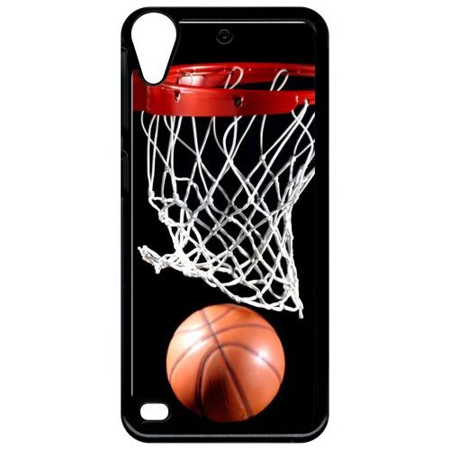 Coque Pour Smartphone - Basket Ball - Compatible Avec Htc Desire 530 - Plastique - Bord Noir