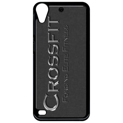 Coque Pour Smartphone - Logo Crossfit - Compatible Avec Htc Desire 530 - Plastique - Bord Noir