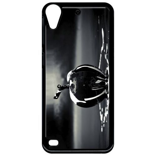 Coque Pour Smartphone - Apple Black - Compatible Avec Htc Desire 530 - Plastique - Bord Noir