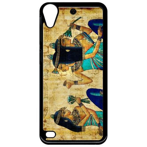 Coque Pour Smartphone - Papyrus Égypte - Compatible Avec Htc Desire 530 - Plastique - Bord Noir