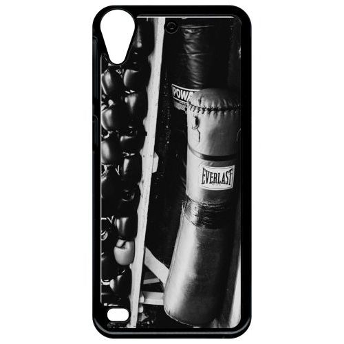 Coque Pour Smartphone - Sac De Boxe Black And White - Compatible Avec Htc Desire 530 - Plastique - Bord Noir