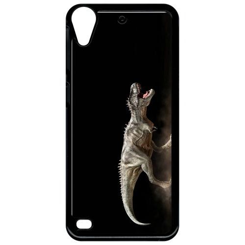 Coque Pour Smartphone - Dinosaure T Rex Black - Compatible Avec Htc Desire 530 - Plastique - Bord Noir