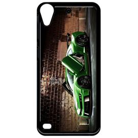 Coque Pour Smartphone - Tuning Voiture Verte Brique - Compatible Avec Htc Desire 530 - Plastique - Bord Noir