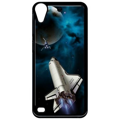 Coque Pour Smartphone - Nasa Planete - Compatible Avec Htc Desire 530 - Plastique - Bord Noir
