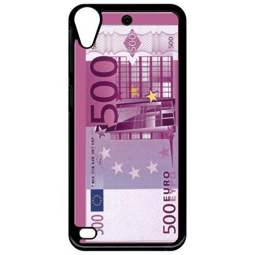 Coque Pour Smartphone - 500 Euros Violet - Compatible Avec Htc Desire 530 - Plastique - Bord Noir