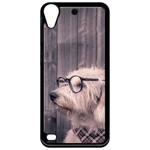 Coque Pour Smartphone - Chien - Compatible Avec Htc Desire 530 - Plastique - Bord Noir