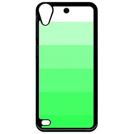 Coque Pour Smartphone - Degrad Vert Fluo - Compatible Avec Htc Desire 530 - Plastique - Bord Noir