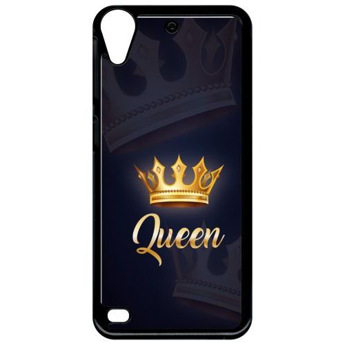 Coque Pour Smartphone - Queen Fond Noir - Compatible Avec Htc Desire 530 - Plastique - Bord Noir
