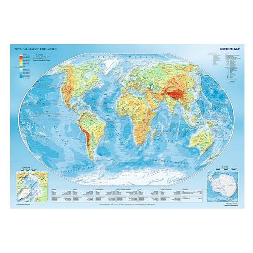 Puzzle 1000 Pièces Physical Map Of The World