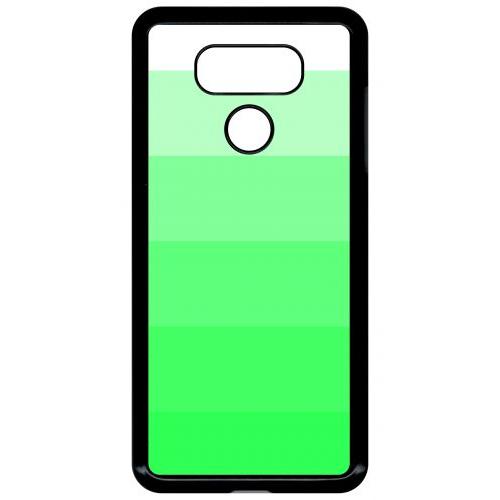 Coque Pour Smartphone - Degrad Vert Fluo - Compatible Avec Lg G6 - Plastique - Bord Noir