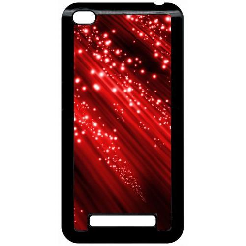 Coque Pour Smartphone - Simply Red - Compatible Avec Xiaomi Redmi 4a - Plastique - Bord Noir