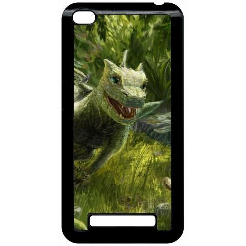 Coque Pour Smartphone - Bébé Dragon - Compatible Avec Xiaomi Redmi 4a - Plastique - Bord Noir