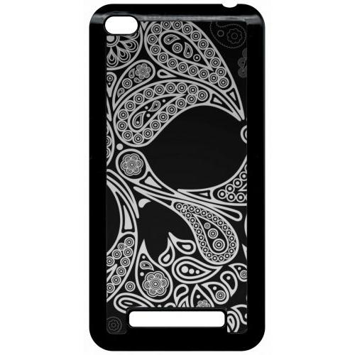 Coque Pour Smartphone - Skull Barroque - Compatible Avec Xiaomi Redmi 4a - Plastique - Bord Noir