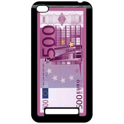 Coque Pour Smartphone - 500 Euros Violet - Compatible Avec Xiaomi Redmi 4a - Plastique - Bord Noir