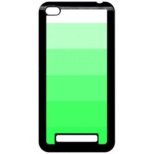 Coque Pour Smartphone - Degrad Vert Fluo - Compatible Avec Xiaomi Redmi 4a - Plastique - Bord Noir