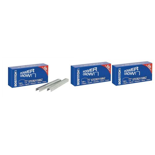 Bostitch Lot De 3 Boîtes De 5000 Agrafes Stcr 2115/ 6mm