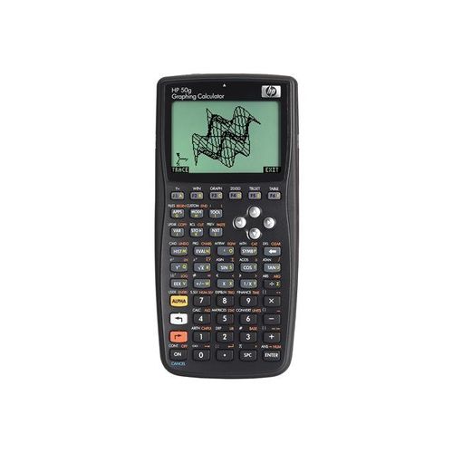 HP 50g - Calculatrice graphique - USB, infrarouge, série - pile, pile de sauvegarde mémoire
