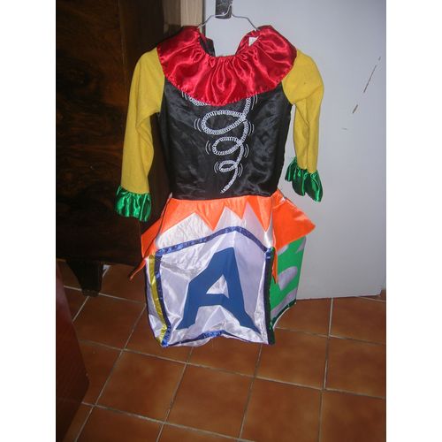 Robe De Déguisement A B C D Taille 8 Ans.
