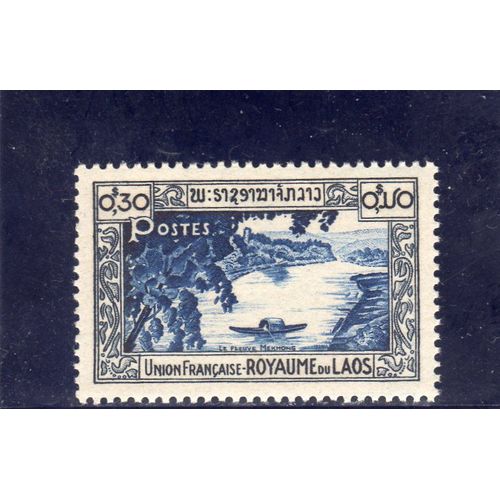 Timbre-Poste Du Laos (Fleuve Mékong)