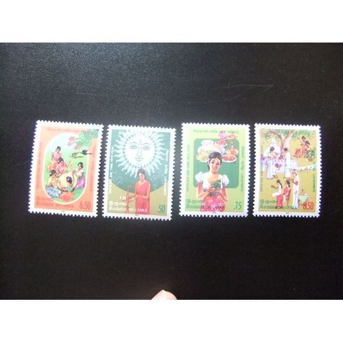 Sri Lanka Ceilán) 1986 Año Nuevo Nouvel An Yvert 751 / 54 ** Mnh