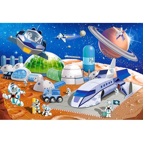 Puzzle 40 Pièces Pièces Xxl - Space Station