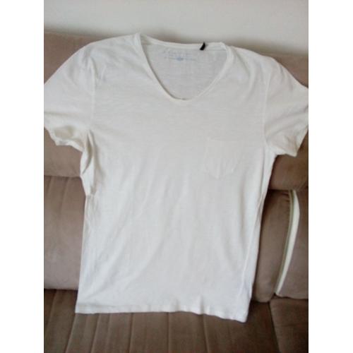 T-Shirt Ikks Coton Taille L Blanc