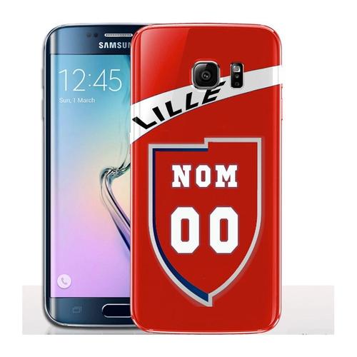 Coque Portable Galaxy S7 Edge Losc Lille Pesronnalisable - Imprimez Votre Numero / Ligue 1