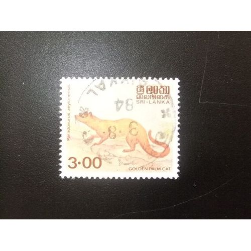Sri Lanka (Ceilán) 1989 Fauna Faune Mamifero Yvert 889 º Fu