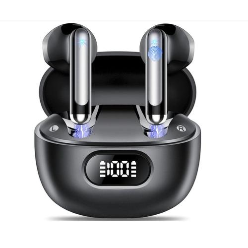 Ecouteurs Bluetooth sans Fil, Mini Ecouteurs Bluetooth 5.3 avec HiFi Son Stéréo Basses, Ecouteurs sans Fil 40H, IP7 Étanche Oreillette Bluetooth avec 4 ENC Réduction Antibruit Mic, USB-C