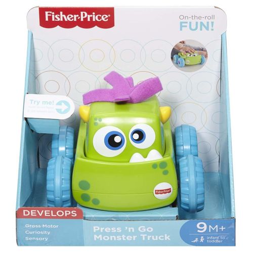 Fisher-Price Monstre Press & Go - Vert Garcon