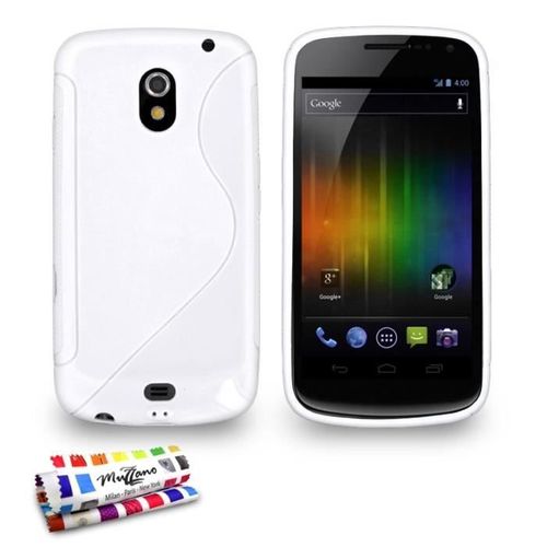 Coque Case Samsung Galaxy Nexus I9250 Le S Blanc Silicone Souple (Tpu)