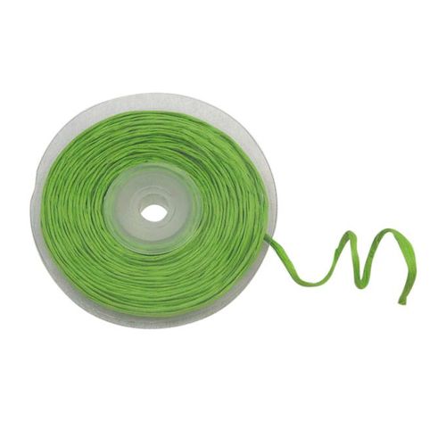 Rouleau De Raphia Avec Fil Métallique Vert Taille Unique
