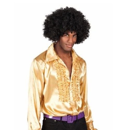 Chemise Disco Dorée Homme Xl