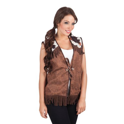 Veste Western Marron Femme Taille Unique