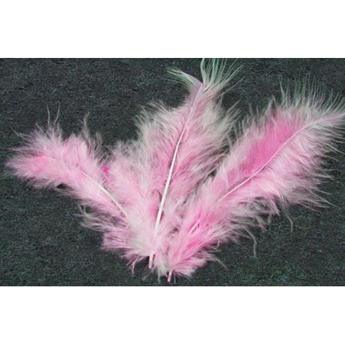 20 Plumes De Décoration Roses Taille Unique