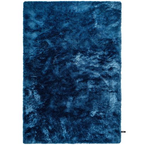 Tapis Shaggy À Poils Longs Whisper Bleu 160x230 Cm - Tapis Doux Pour Salon